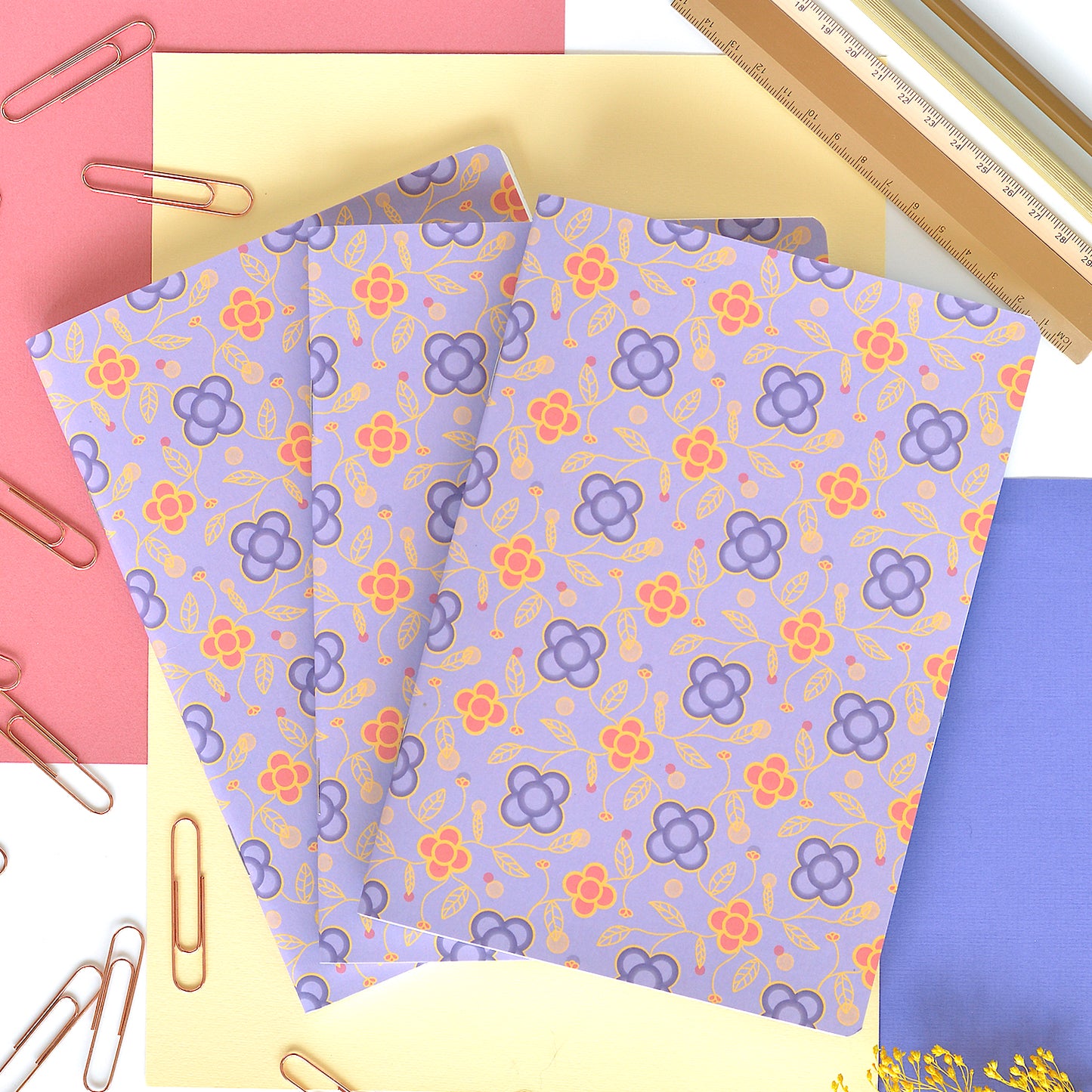 Libreta hojas blancas recicladas A5 - Panots Malva