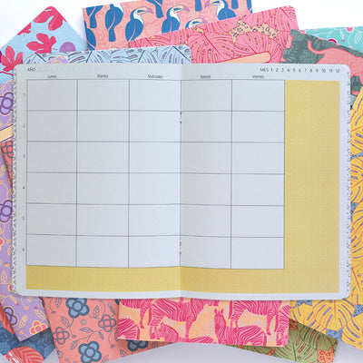 Agenda para educadores y estudiantes con períodos lectivos A5