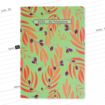 Planner semana vista 2026 - Cuarto Trimestre