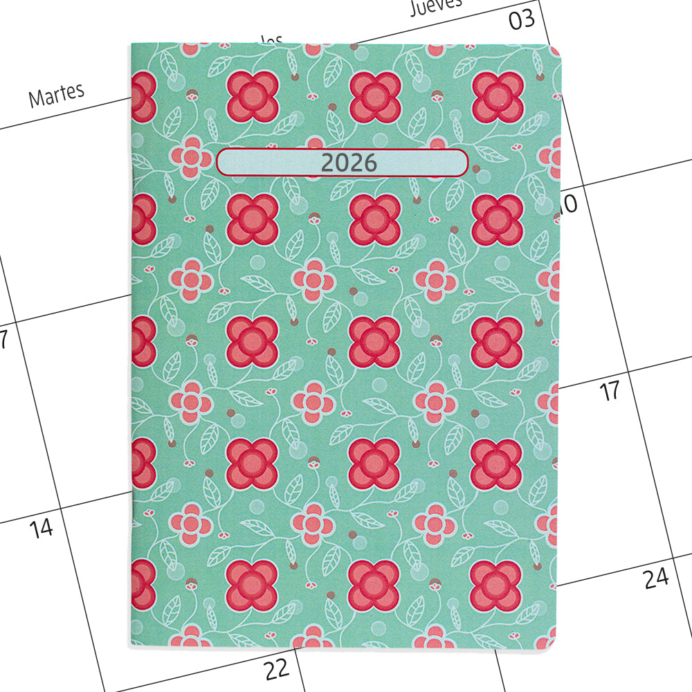 Planner agenda mensual con fechas Panots Acqua
