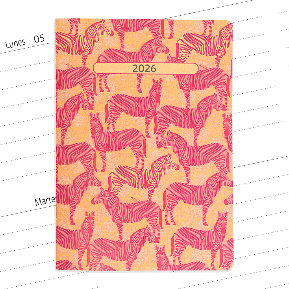 Planner agenda semanal con fechas Cebras
