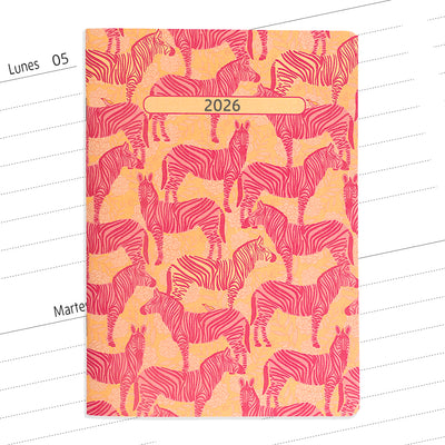 Planner agenda semanal con fechas Cebras