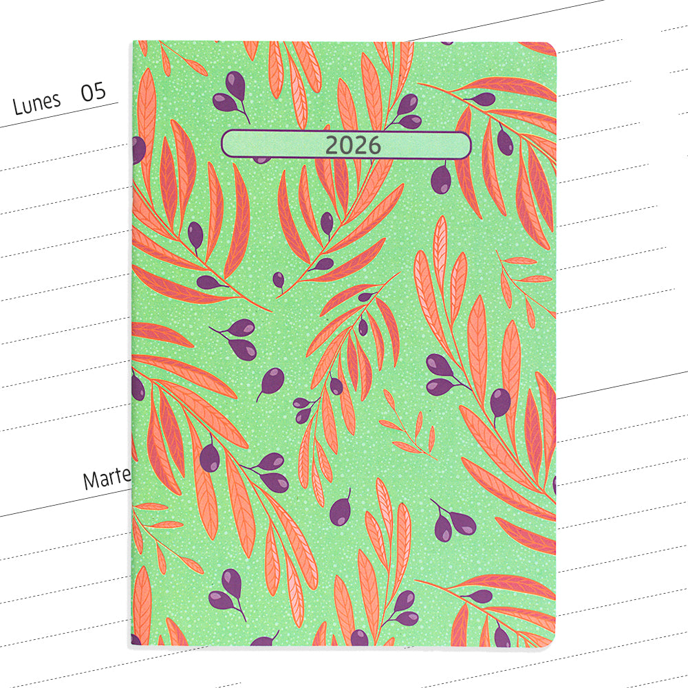 Planner agenda semanal con fechas Olivos