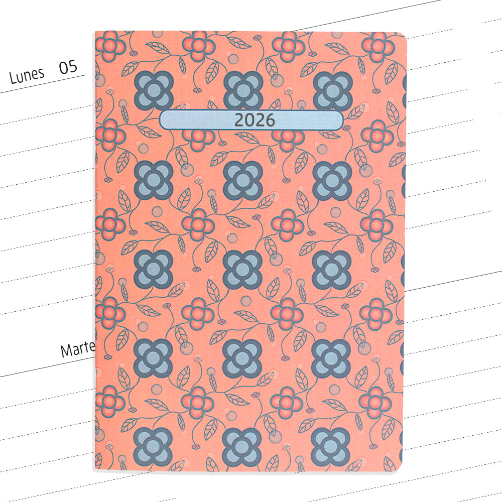 Planner agenda semanal con fechas Panots Naranja
