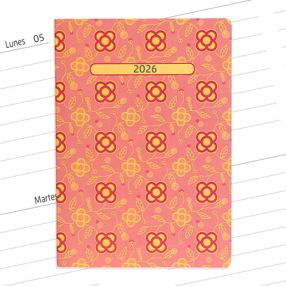 Planner agenda semanal con fechas Panots Rosa