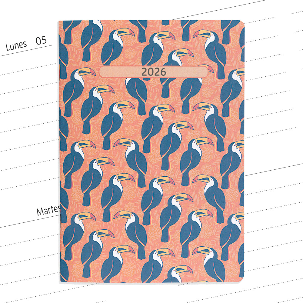 Planner agenda semanal con fechas Tucanes