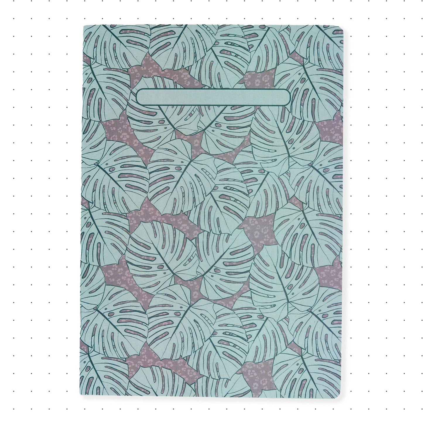 Libreta con puntos A5 Monsteras Azul