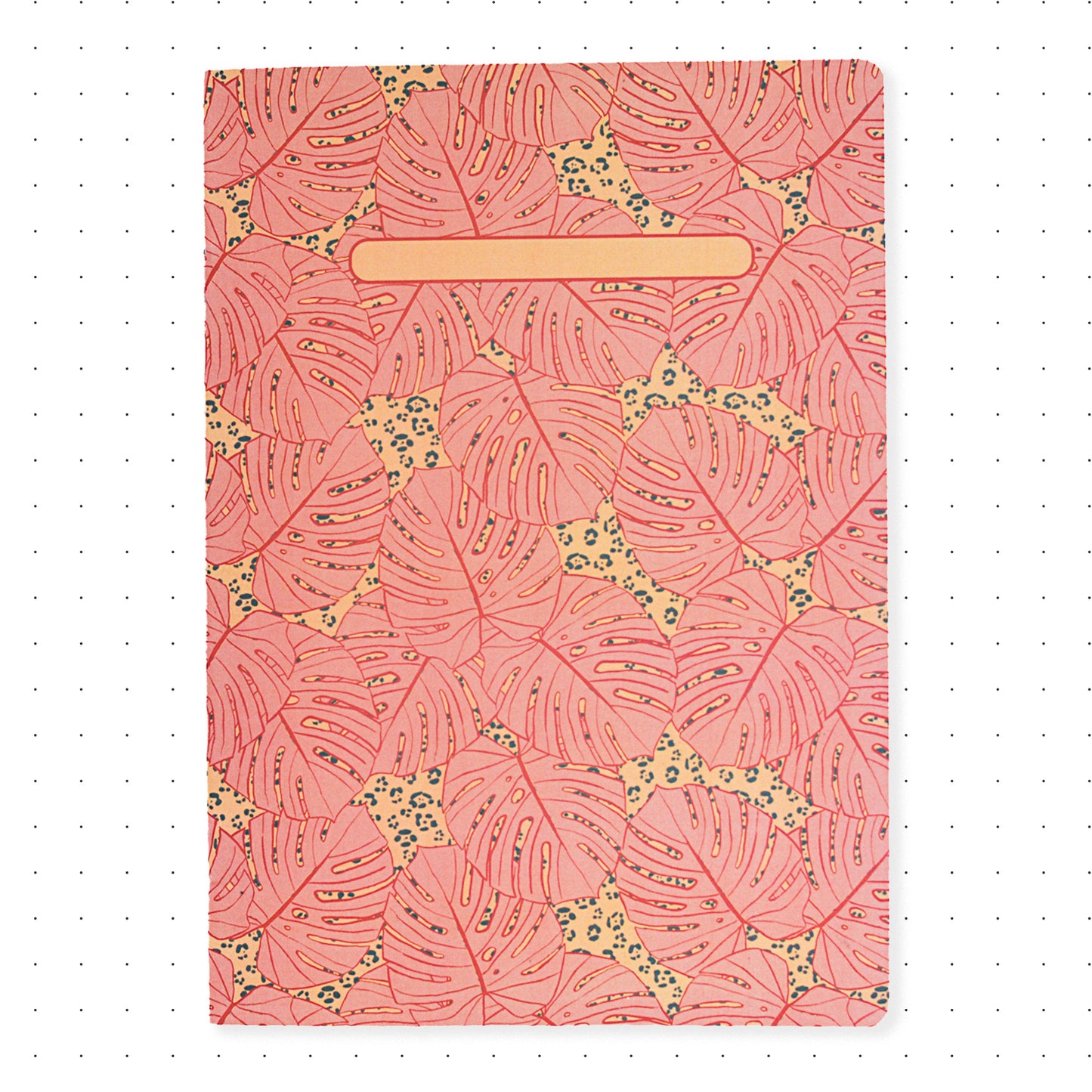 Libreta con puntos A5 - Monsteras Rosa