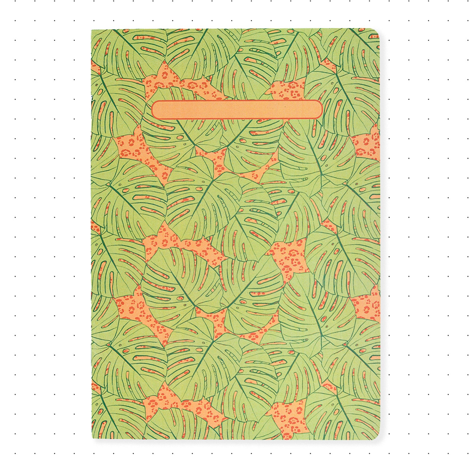 Libreta con puntos A5 Monsteras Verde