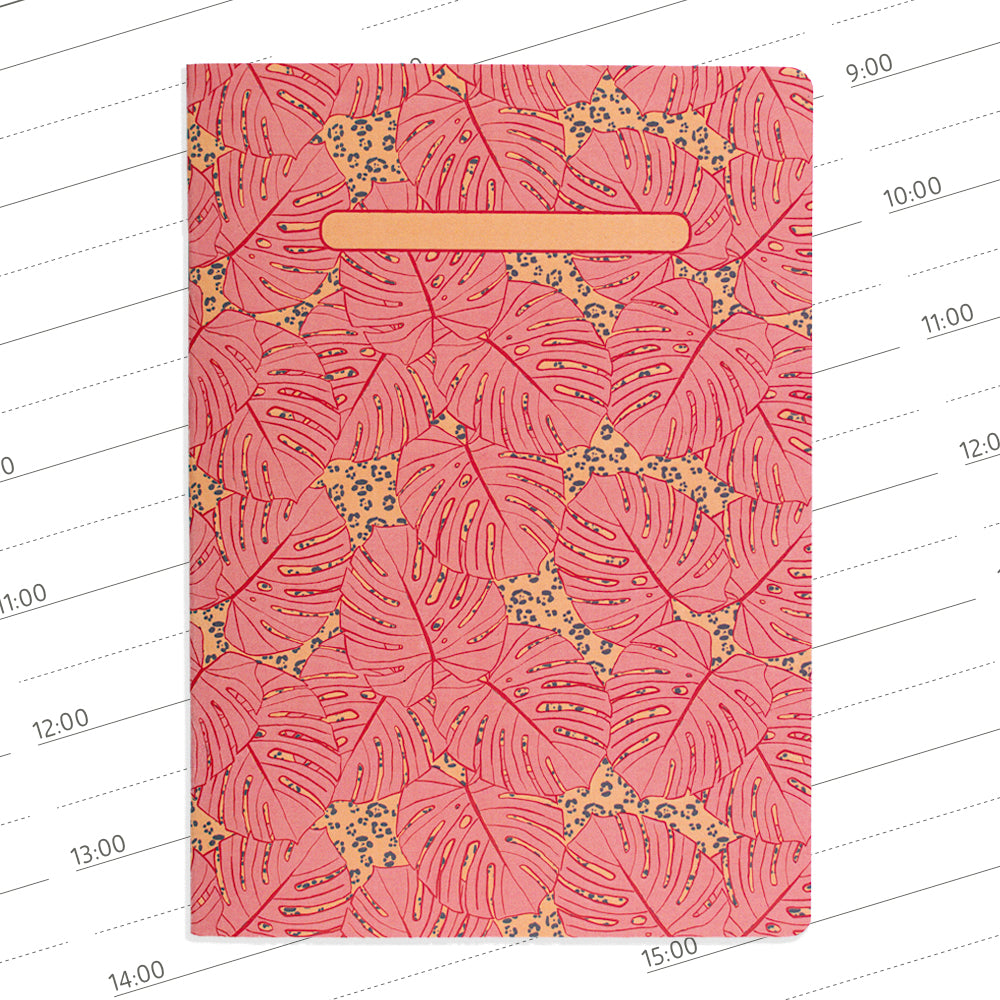 Planner agenda semanal con horarios sin fechas Panots Rosa