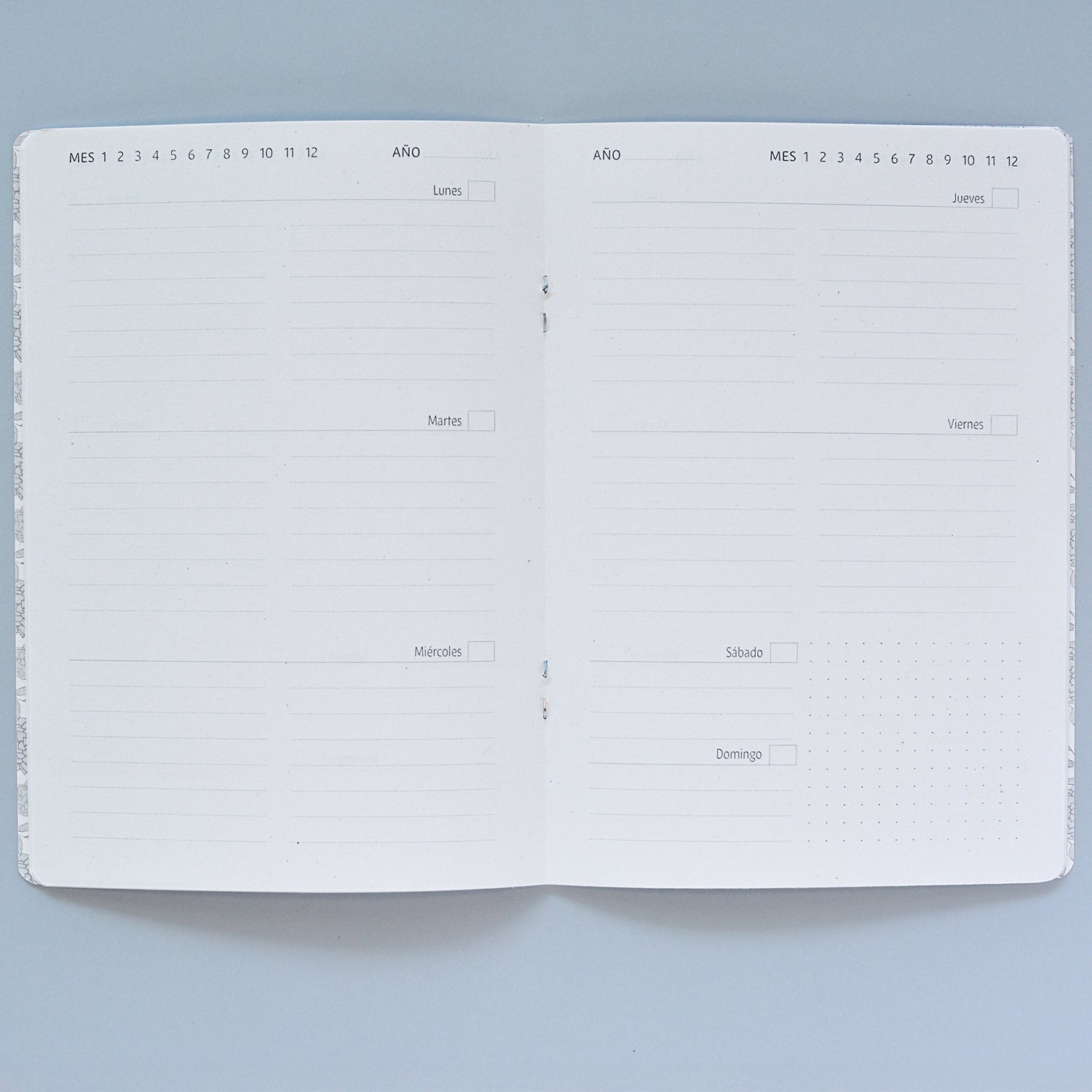 Planner Semanal perpetuo A5