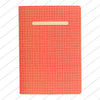 Libreta cuaderno pautado líneas Cuadrilla Naranja