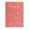 Libreta cuaderno pautado líneas Monsteras Rosa