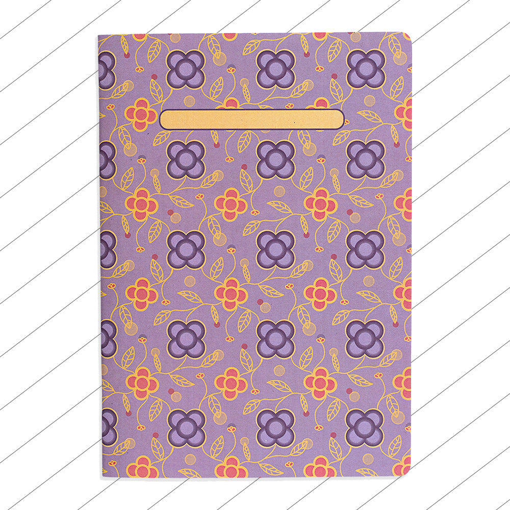 Libreta cuaderno pautado líneas Panots Malva