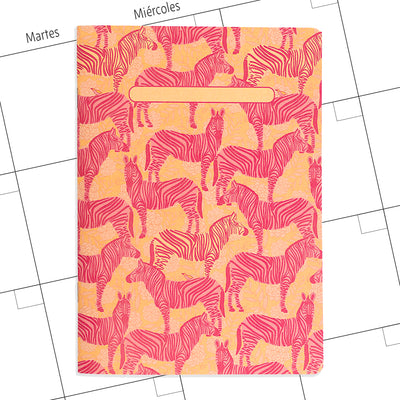 Planner agenda mensual sin fechas Cebras