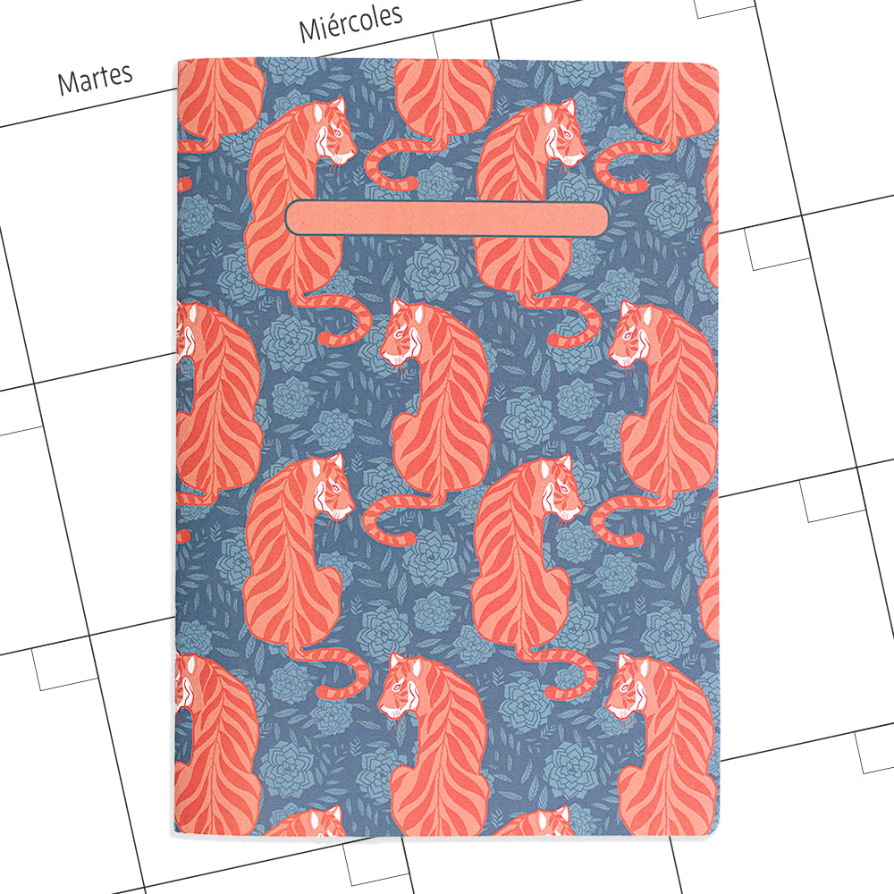 Planner agenda mensual sin fechas Tigres