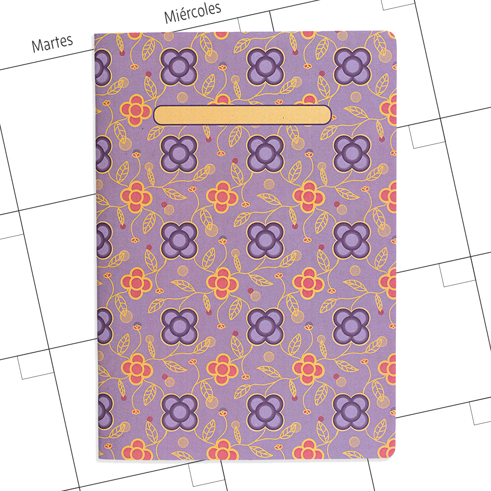 Planner agenda mensual sin fechas Panots Malva