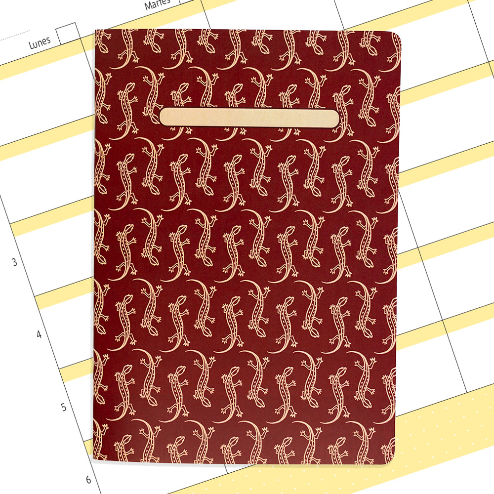 Planner docente/estudiante con períodos de clase - Lagartijas