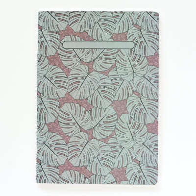 Planner mensual Monsteras Azul