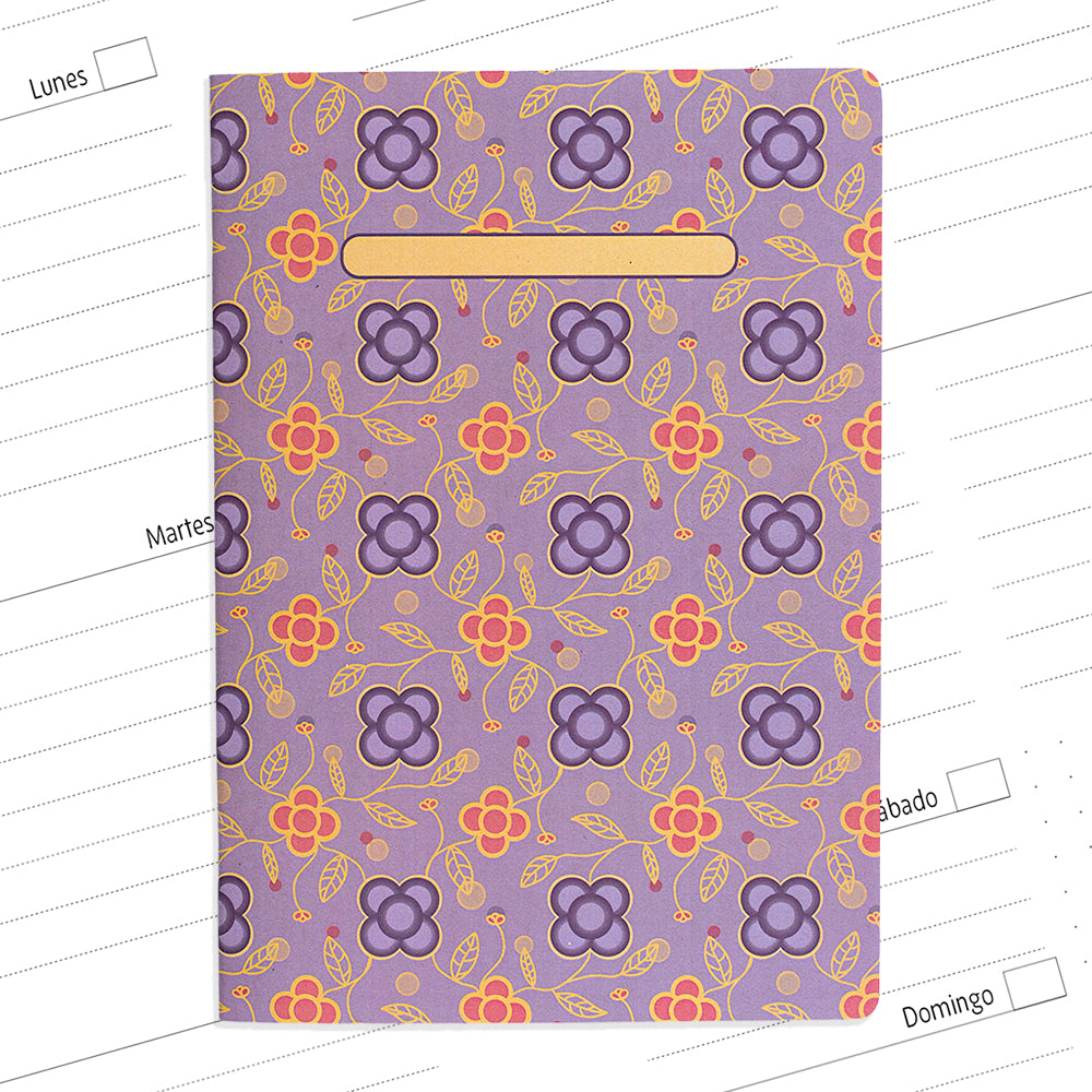 Planner agenda semanal sin fechas Panots Malva