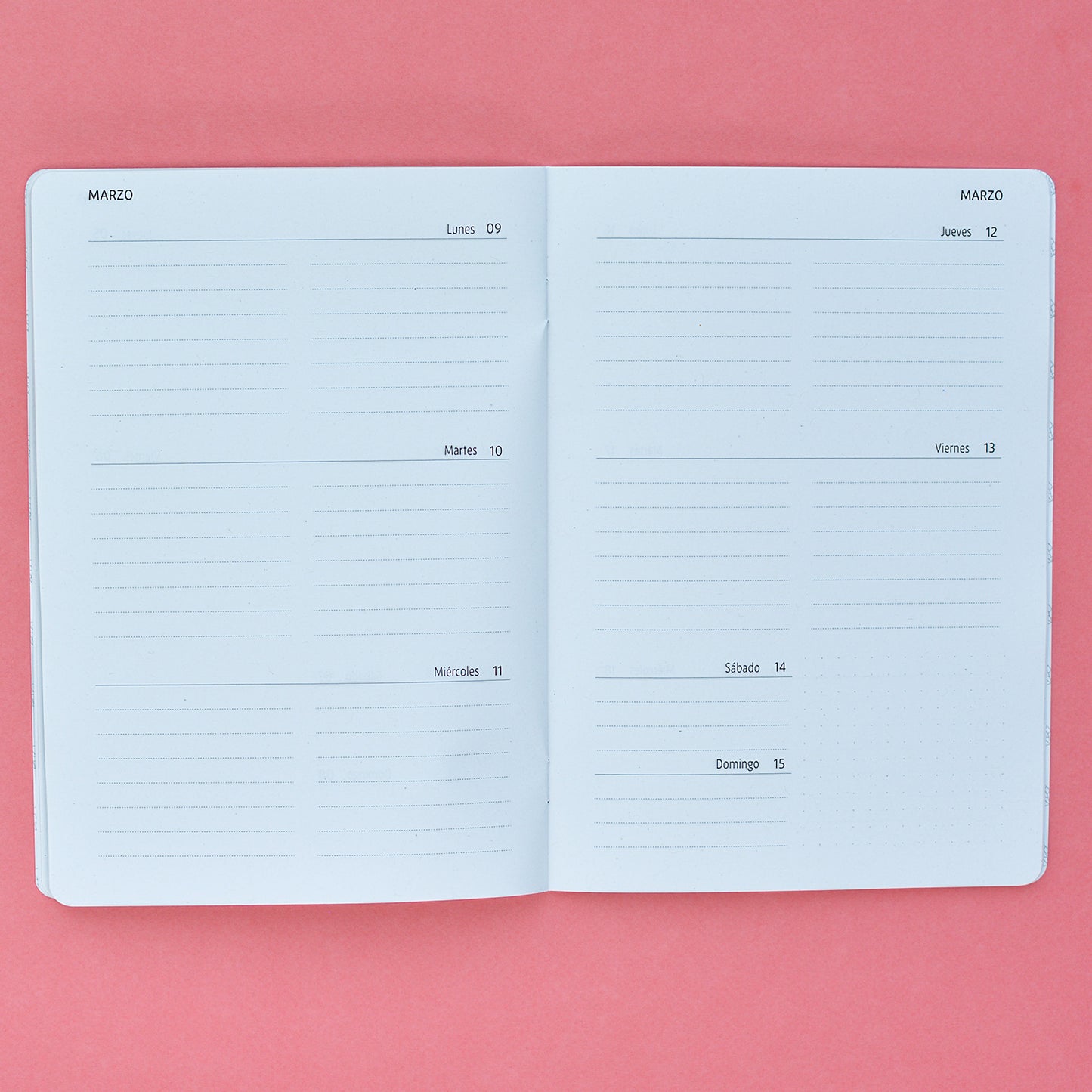 Planner semana vista 2026 - Segundo Trimestre