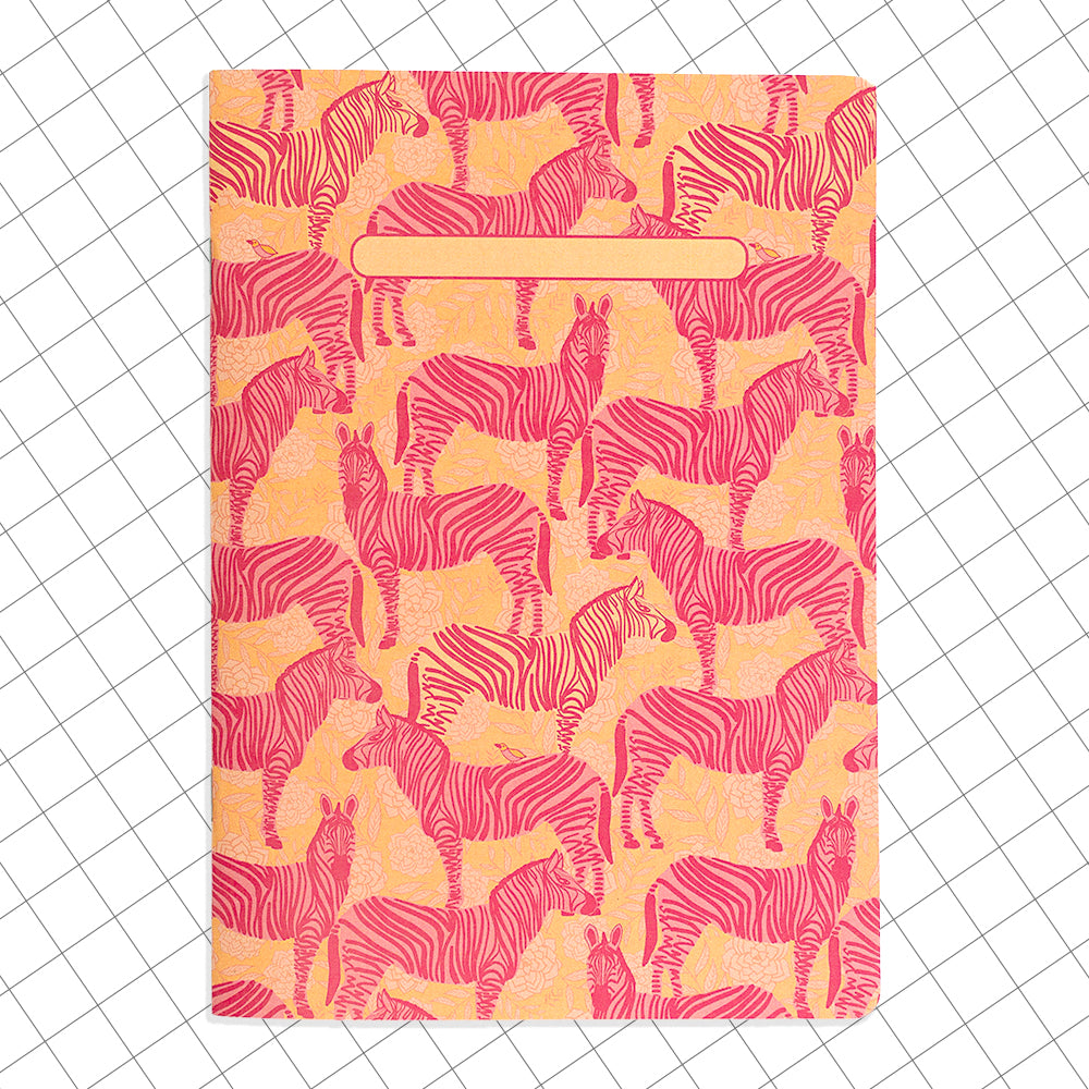 Libreta cuaderno cuadricula Cebras