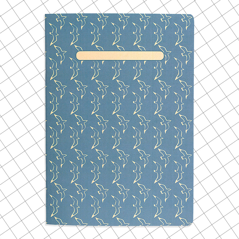 Libreta cuaderno cuadricula Gaviotas