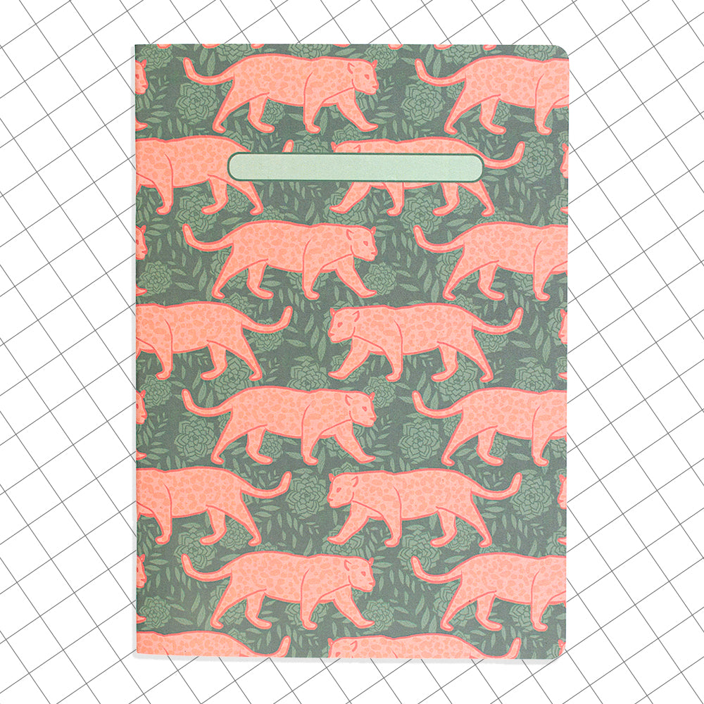 Libreta cuaderno cuadricula Jaguares