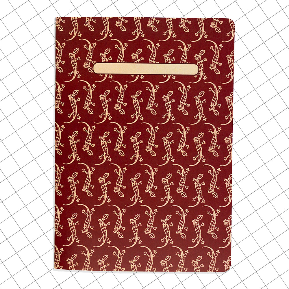 Libreta cuaderno cuadricula Lagartijas