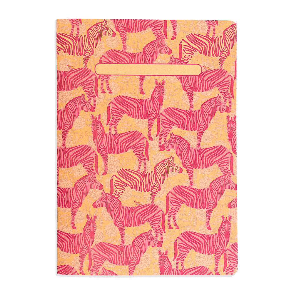 Libreta cuaderno hojas lisas Cebras