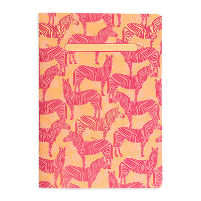 Libreta cuaderno hojas lisas Cebras