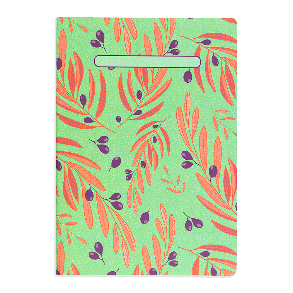 Libreta cuaderno hojas lisas Olivos