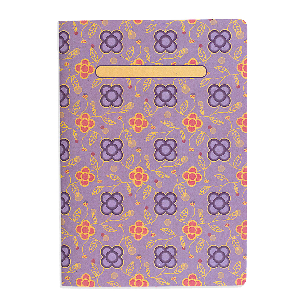 Libreta cuaderno hojas lisas Panots Malva