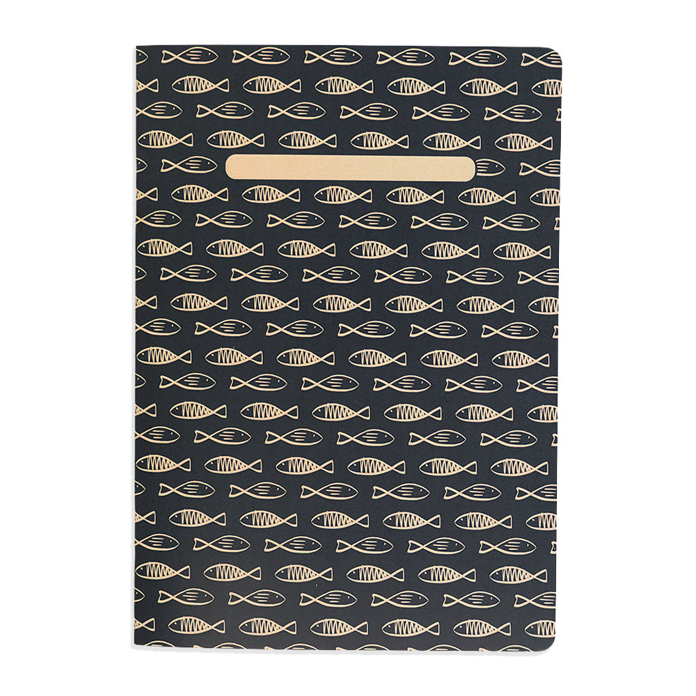 Libreta cuaderno hojas lisas Peces
