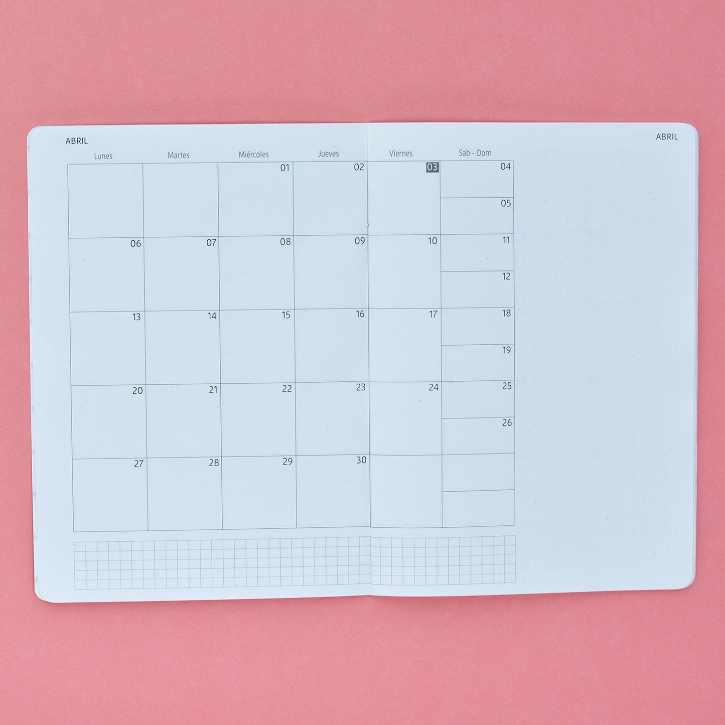 Planner mensual 2026