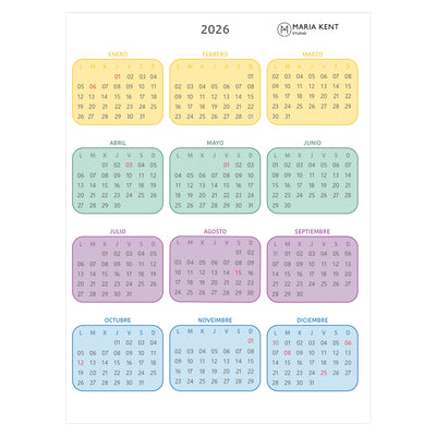 Pegatinas Calendario 2026