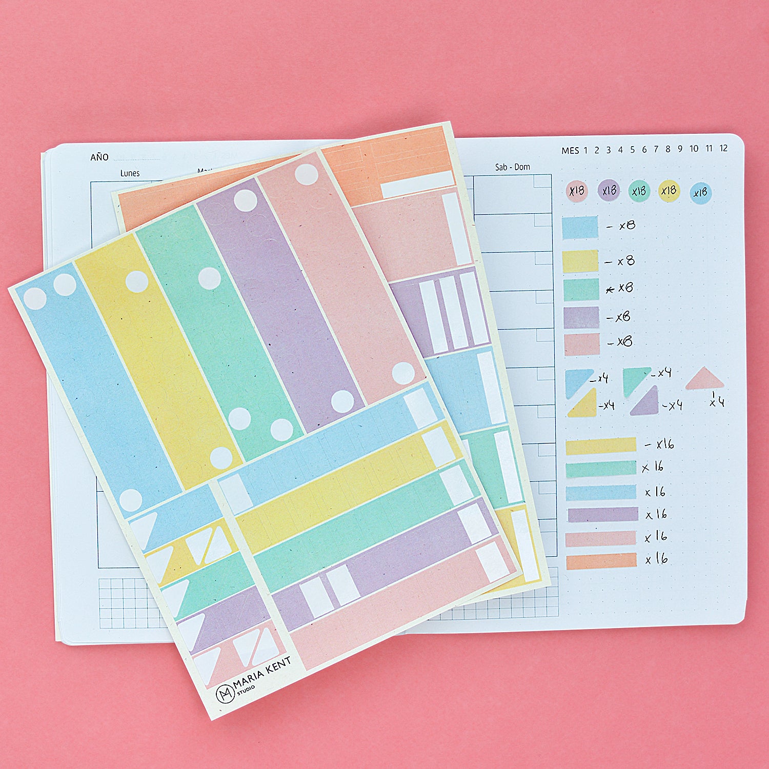 Pegatinas variadas para usar en tu planificación